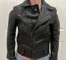 vintage motorcycle biker jacket men leather picture