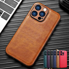 Shockproof Leather Ultra Slim Case Cover For iPhone 15 14 Pro Max 13 12 11 XS XR picture