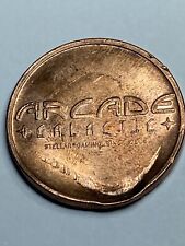VINTAGE VERY COOL GALACTIC ARCADE TOKEN - DAMAGED - LOOK picture