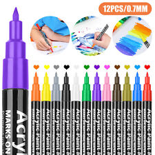 12PCS Acrylic Paint Marker Pens Waterproof Premium Markers Set DIY Art Project picture