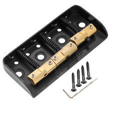 Wilkinson WTBS Black Short Bridge Brass Compensated 3-Saddles For HH Tele Guitar picture