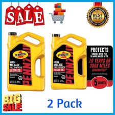Pennzoil High Mileage Full Synthetic Engine Oil 5W-20 5 Quart picture