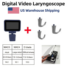 Digital Video Laryngoscope 3 Reusable Sterilizable Blades with Free suitcase picture