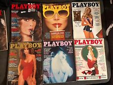 12 Vintage Playboy Magazines, 1982-1983, Old Large Issues, Kim Basinger, Rare picture