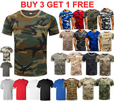 short Sleeve T-shirt Camouflage Tee camo Tactical Camouflage plain T shirt picture