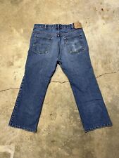 Vintage Levis 517 Orange Tab Bootcut Denim Blue Jeans USA 34x 30 - 20517-0217 picture