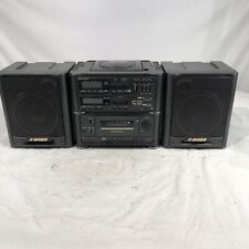 Vintage Sharp Boombox CD Dual Cassette AM/FM Radio Detachable Speakers GX-CD65 picture
