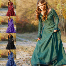 Vintage New Medieval Long Dress Renaissance Princess Dress Cosplay Costume picture