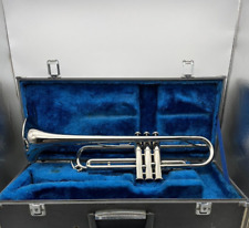 YAMAHA YTR-135 Trumpet Silver Color with Hard Case Used picture