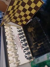Vintage Gallant Knight Chessmen of Champions Staunton Chess Set 100% complete. picture