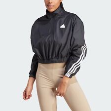 adidas women Future Icons 3-Stripes Woven 1/4 Zip Jacket picture
