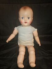 Vintage Unmarked Big Baby Doll Cloth Rubber Limbs Composition Head 25