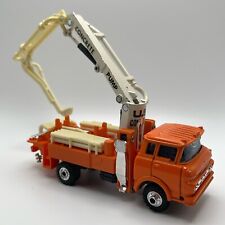 Vintage Shinsei Mini Power 4334 Concrete Pump Truck Orange Diecast 1:60 Scale picture