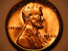 1940-s   red Lincoln BU   coin uncirculated cent picture