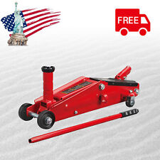 BIG RED 3 Ton Hydraulic Trolley Service Floor Jack Extra Saddle Red picture