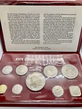 1974 Bahamas Uncirculated Specimen Set Franklin Mint Nickel Coin Collection  picture