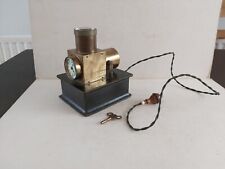 Unusual Early 1900s Brass Night Projection Or Brothel Clock Working Order picture