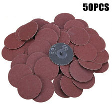 50Pcs 2Inch 36 Grit Roloc Type R Roll Lock Disc Pads Sanding Abrasive Grinding picture