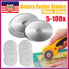 Rotary Cutter Spare Blades 28mm & 45mm Leather Quilters Sewing Patchwork Fabric picture
