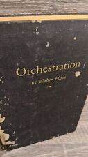 Orchestration by Walter Piston 1955 1st Edition ORCHESTRA BOOK picture