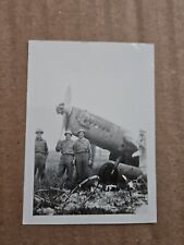 Original World War 2 Photograph Of Soldiers In Front Of Captured German Aircraft picture
