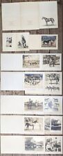 Scarce Large Group of 15 Seabiscuit Howard Family Horse Christmas Photo Cards picture