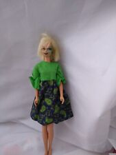 Casey Barbie doll vintage green face Twist & Turn Rooted lashes earring Blonde  picture