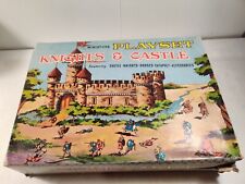 MARX KNIGHTS & CASTLE MINIATURE PLAY SET 1960s BOXED picture