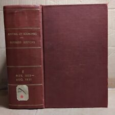 Journal of Economic and Business History 1929-1930 Volume 2 Harvard University picture