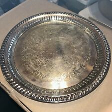 Vintage W & S BLACKINTON Round 12” Fine Silver Plate Serving Tray 283 picture