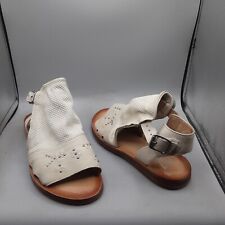 Miz Mooz Fifi Women's Sandals 7.5-8W EU 38W Off White Linen Leather picture