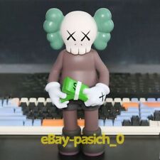 Brown Kaws Companion Action Figure Counting Money Statue 12in Gift for Fans picture