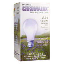 Chromalux Light Bulb - A21 Frosted 100W 100 Watt 1 Unit picture