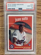 Juan Soto 2018 Topps Archives Rookie RC PSA 10 #73 Yankees picture