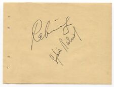 Benno Rabinof Signed Album Page Autographed 1948 Signature Sylvia Rabinof picture