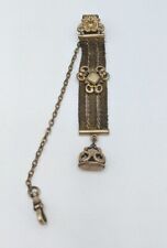 Antique Victorian SOB & Co Ornate Pocket Watch Fob Chain Wax Seal picture