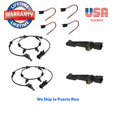4 PCS Front Rear  ABS Speed Sensor + 4 CONNECTORS For 2007-2016 Jeep Wrangler picture