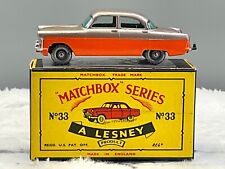 1950s Lesney Matchbox No 33A Ford zodiac ,S.P.W,n,Mint,in C box all orig,N.O.S picture