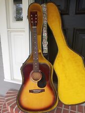 1968 to 72 Sears Model 1248 Acoustic with Chipboard Case, in  Good Condition. picture
