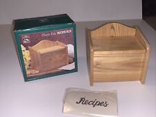 Alco Classic Oak Recipe Box New In Box  Recipe Box picture