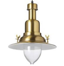 Ikea OTTAVA Pendant Ceiling Lamp Glass Lampshade, Brass 503.943.73 - NEW picture