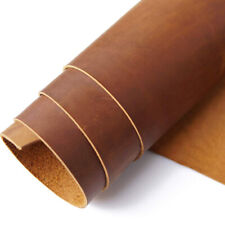 5/6 OZ Full Grain Leather Pieces Premium Genuine Cowhide Square Leathercrafts picture