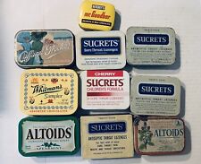 Vintage Lot Sucrets Altoids Tins Metal Box Throat Lozenges Hersheys Mr. Goodbar picture