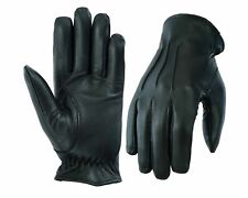 MENS DRIVING GLOVES UNLINED TOP QUALITY SOFT GENUINE REAL LEATHER GOATSKIN BLACK picture
