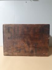 Rare Advertising Wooden /Wood Shaker Salt Box picture