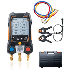 Testo 550S Refrigeration Meter Manifold 0564 5501 With 2Pcs Clamp Probe & Case picture