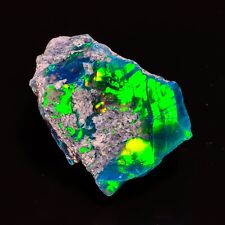 21.20 CT 100% Natural ETHIOPIAN Black OPAL ROUGH ,Welo Fire Gemstone 19X23X15mm picture