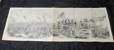 1898 Thomas Nast Civil War Panorama Print - Capture of Fort Donelson, Tennessee picture