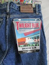 Edwin Twilight Blue American Slim deadstock vintage taper jeans 30 34 nwt new picture