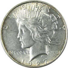 1927 D Peace Dollar AU About Uncirculated Silver $1 Coin SKU:I13749 picture